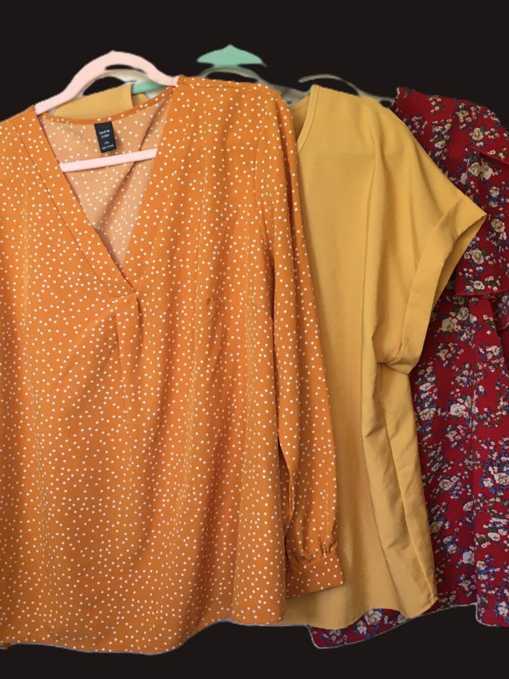 NWOT SHEIN Curve Plus Size Blouse Bundle Lot of 3 Size 0XL- 1XL
